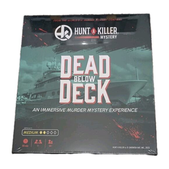 Hunt A Killer Dead Below Deck Strategy Game Immersive Storytelling New Sealed - Picture 1 of 2